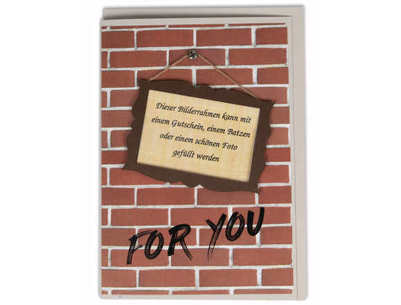 Gutscheinkarte «For You»