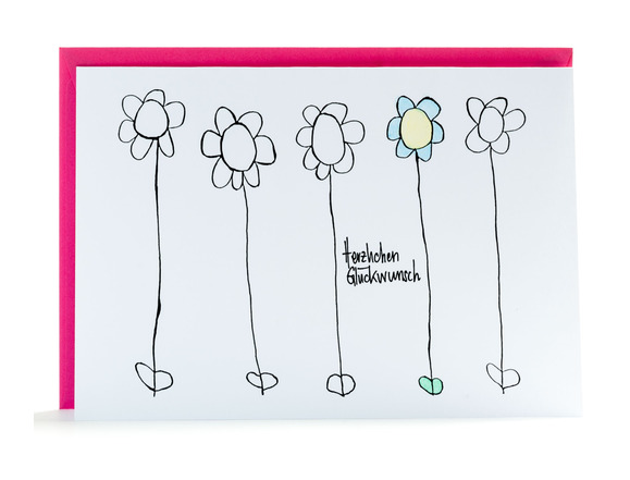 Karte Blumen C5