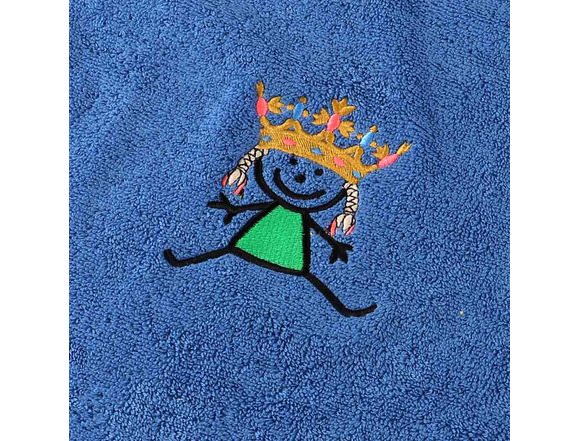 Badetuch Prinzessin blau