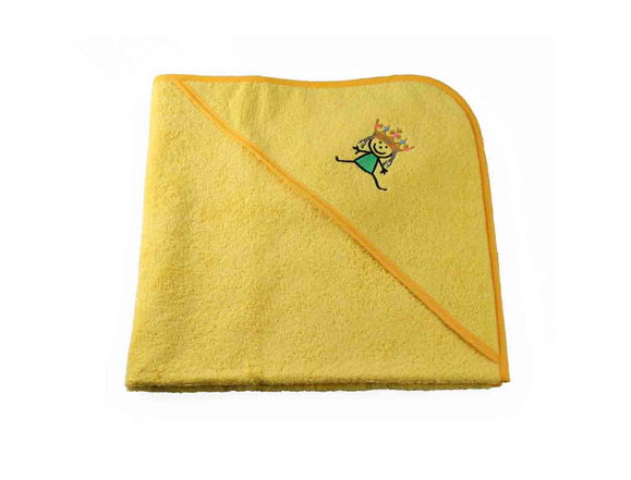 Badetuch Prinzessin gelb