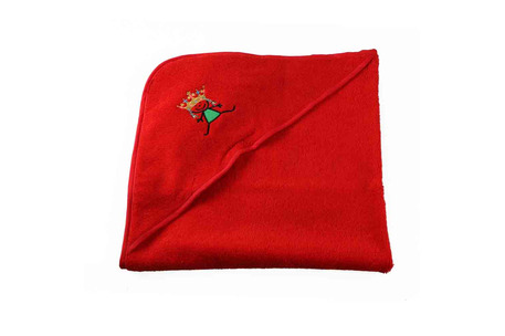 Badetuch Prinzessin rot