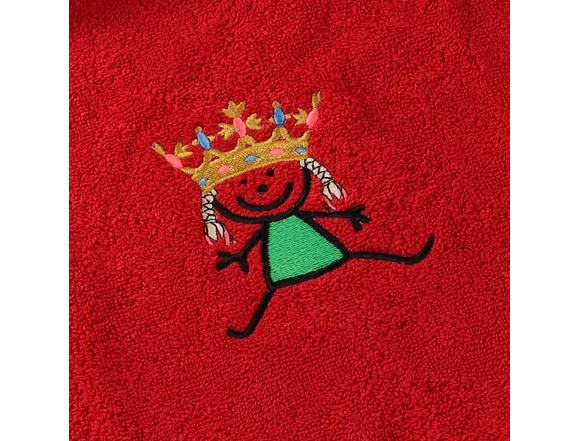 Badetuch Prinzessin rot