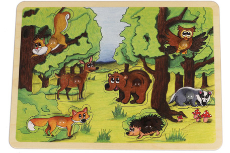 Retro Puzzle Wald